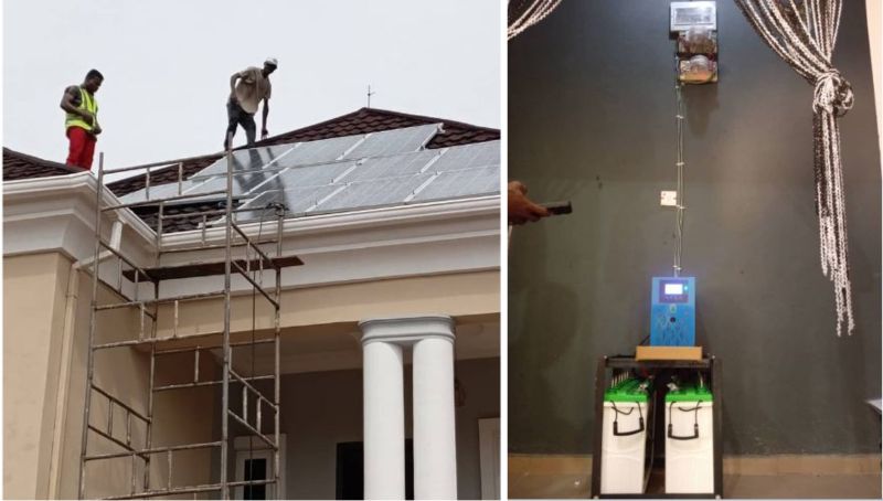 Solar Panel Installation in Enugu Nigeria by Arinzona Benedict Engineering